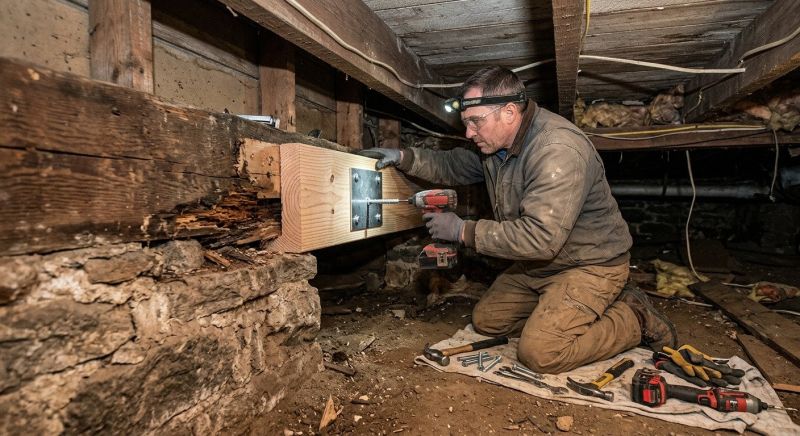Garage Beam Repair in Kansas City, KS